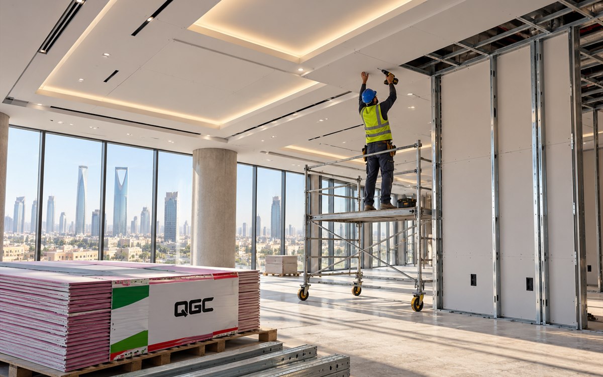 Dry plaster systems for modern buildings from QGC
