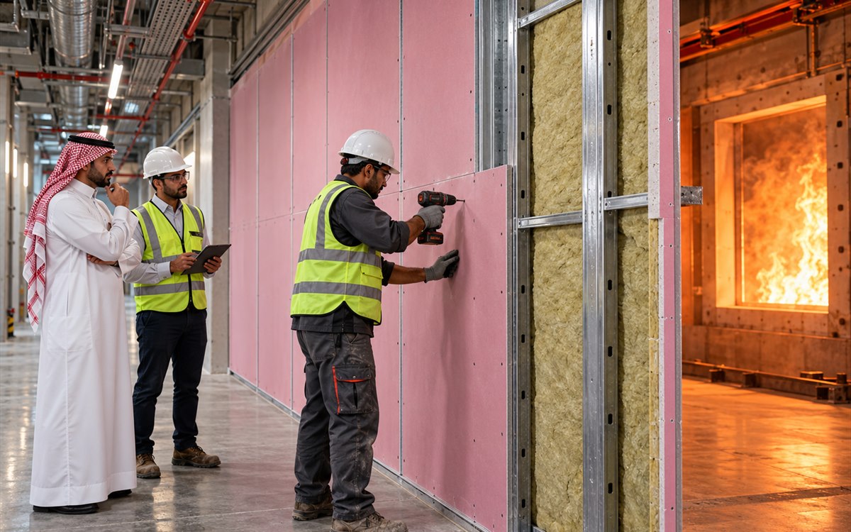 Certified fire resistant gypsum boards for projects