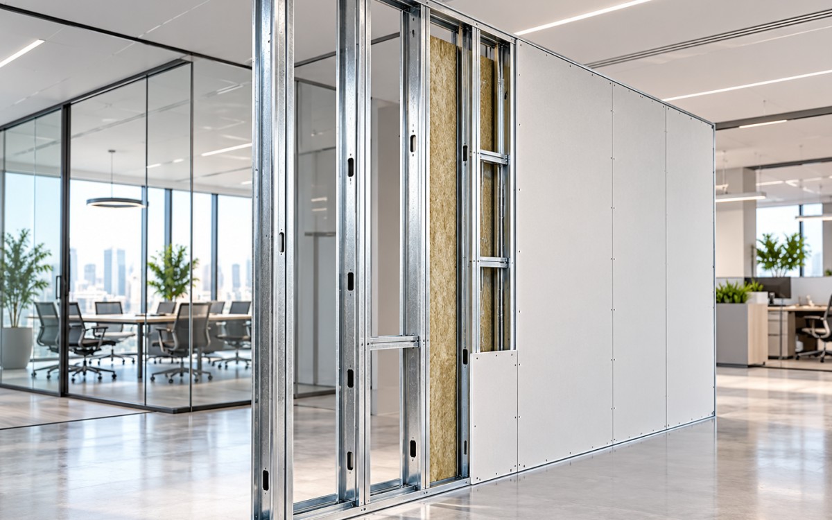 Gypsum boards and interior wall partitions for projects